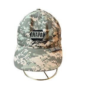 NAPA Racing Camo Hat Intrepid‎ Heroes Fund #56 Promo Adjustable Cap OSFM NASCAR